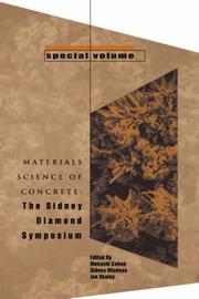 Cover of: Materials Science of Concrete: The Sidney Diamond Symposium (Materials Science of Concrete Series)