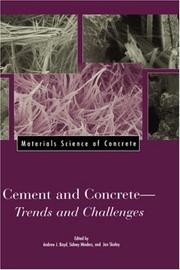 Cover of: Cement and concrete: trends and challenges