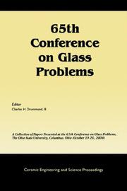 Cover of: 65th Conference on Glass Problems (Ceramic Engineering and Science Proceedings)
