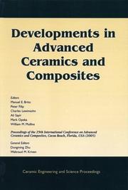 Cover of: Developments in Advanced Ceramics and Composites (Ceramic Engineering and Science Proceedings)
