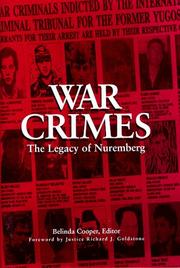 Cover of: War Crimes by Belinda Cooper, Richard J. Goldstone
