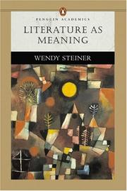 Cover of: Literature as meaning