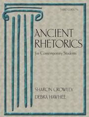 Cover of: Ancient rhetorics for contemporary students by Sharon Crowley