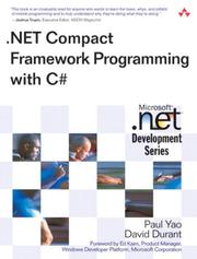 Cover of: .NET Compact Framework Programming with C# (Microsoft .NET Development Series)