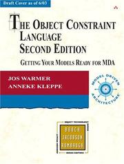 Cover of: The object constraint language: getting your models ready for MDA
