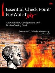 Essential Check Point FireWall-1 NG by Dameon D. Welch-Abernathy