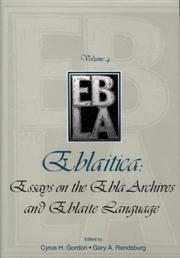 Cover of: Eblaitica 4 by Cyrus Gordon, Gary  Rendsburg