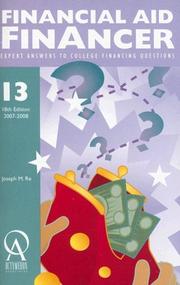Cover of: Financial Aid Financer | Joseph M. Re