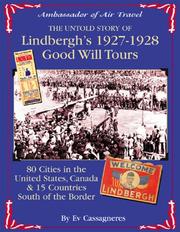 Cover of: Ambassador of Air Travel: The Untold Story of Lindbergh's 1927-1928 Good Will Tours