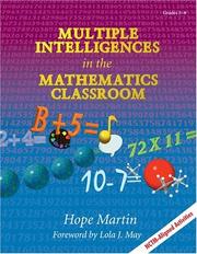 Cover of: Multiple intelligences in mathematics classroom | Hope Martin