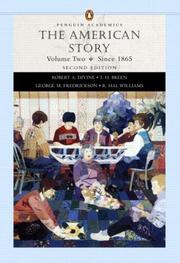 Cover of: American Story, Volume II (Penguin Academics Series), The