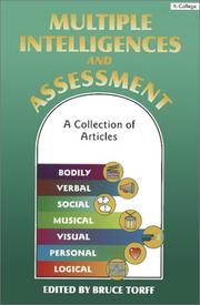 Cover of: Multiple intelligences and assessment: a collection of articles