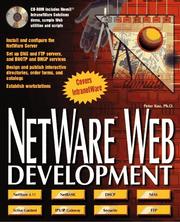 Cover of: NetWare Web development