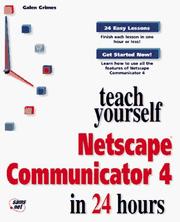 Cover of: Teach yourself Netscape Communicator in 24 hours