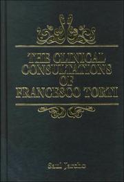 Cover of: The clinical consultations of Francesco Torti