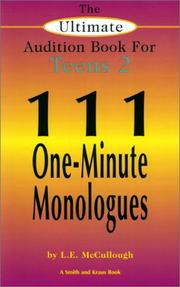 Cover of: The Ultimate Audition Book for Teens 2: 111 One-Minute Monologues (Young Actors Series)