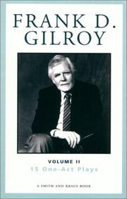 Cover of: Frank D. Gilroy.