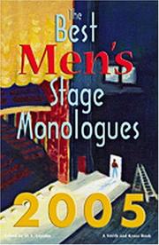 Cover of: The Best Men's Stage Monologues 2005 (Best Men's Stage Monologues)