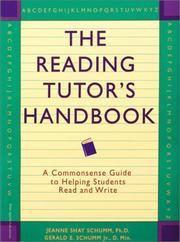 Cover of: The reading tutor's handbook: a commonsense guide to helping students read and write