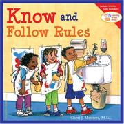 Cover of: Know and Follow Rules by Cheri J. Meiners