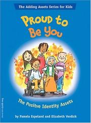 Cover of: Proud to Be You by Pamela Espeland, Elizabeth Verdick