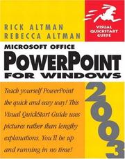 Cover of: Microsoft Office Powerpoint 2003 for Windows by Rebecca Bridges Altman