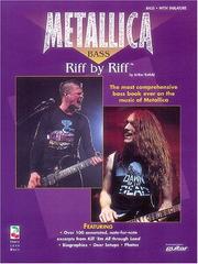 Cover of: Metallica - Bass Riff by Riff, Volume 1 (Riff by Riff) by Metallica