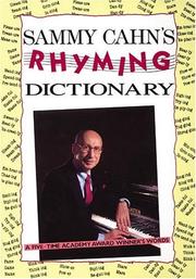 Sammy Cahn's Rhyming Dictionary by Sammy Cahn