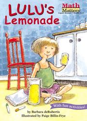 Cover of: Lulu's lemonade by Barbara DeRubertis