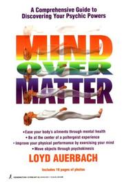 Cover of: Mind over matter
