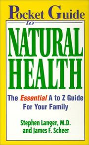 Cover of: Pocket guide to natural health: the essential A to Z guide for your family