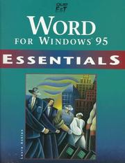 Cover of: Word for Windows 95 essentials by Laura Acklen