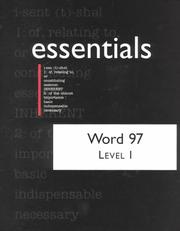 Cover of: Word 97 essentials by Laura Acklen