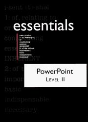 Cover of: PowerPoint 97 essentials level II by Linda Bird