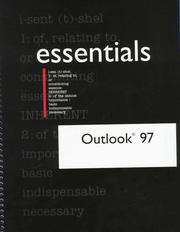Cover of: Outlook 97 essentials by Rob Tidrow