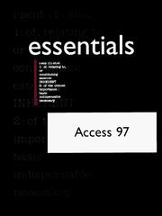 Cover of: Access 97 essentials by Robert Ferrett
