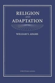 Cover of: Religion and Adaptation by William Adams