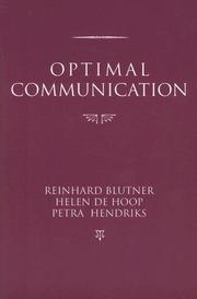 Cover of: Optimal communication