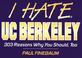 Cover of: I hate UC Berkeley