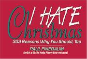 Cover of: I hate Christmas by Paul Finebaum
