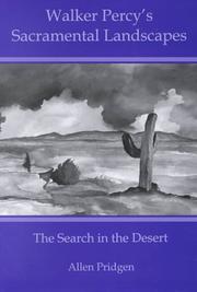 Cover of: Walker Percy's sacramental landscapes
