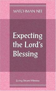 Cover of: Expecting the Lord's Blessing