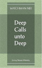 Cover of: Deep Calls Unto Deep,