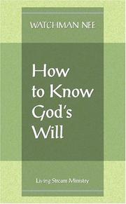 Cover of: How to Know God's Will