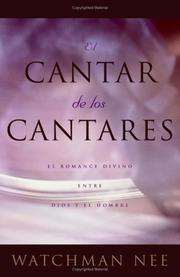 Cover of: Cantar de los Cantares. El