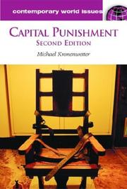 Cover of: Capital Punishment: A Reference Handbook (Contemporary World Issues)