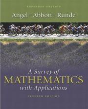 Cover of: A survey of mathematics with applications. by Allen R. Angel