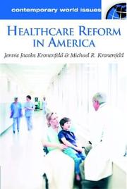 Cover of: Healthcare Reform in America by Michael Kronenfeld, Jeannie Kronenfeld