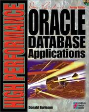 Cover of: High-performance Oracle database applications
