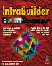 Cover of: IntraBuilder FrontRunner by Terence Goggin ... [et al.].